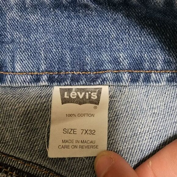 Levis Vintage Y2K RARE HTF Red Tab Sz 7 Groovy Zipper Flare Jeans - Picture 4 of 15